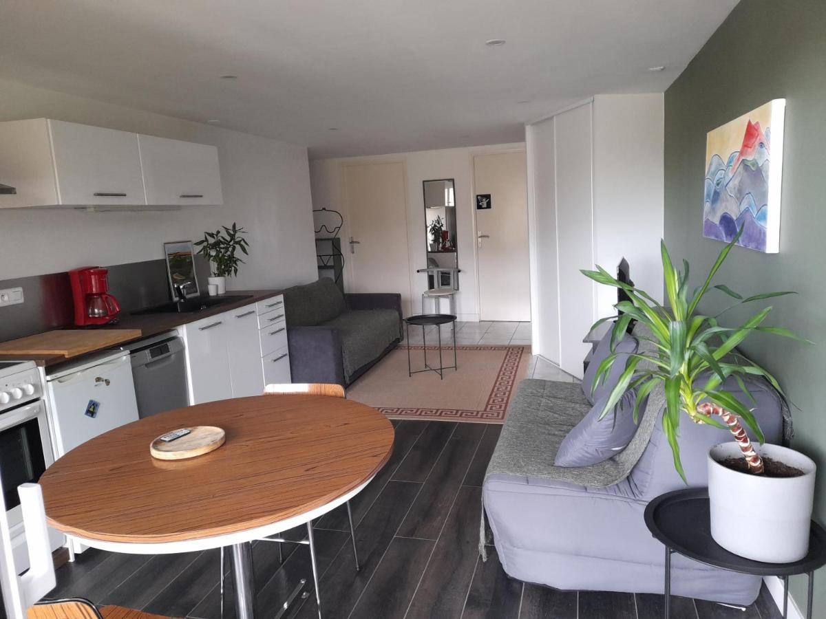 A 5 Mns Du Puy De Dome Avec Vue Imprenable Studio Rez De Jardin 24M2 Neuf A Laschamps Saint-Genes-Champanelle Экстерьер фото